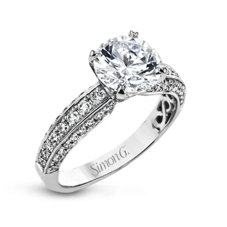 Women’s sapphire engagement rings with diamonds-LR2206 ENGAGEMENT RING