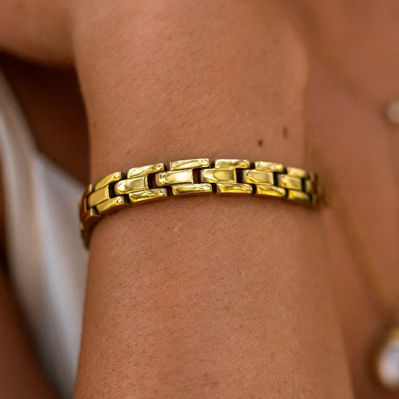 Women’s chic bracelets-Intention Bracelet Gold