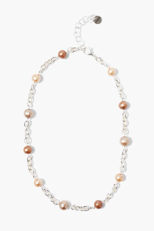 Women’s heart necklaces-Nautica Chain Necklace Champagne Mix