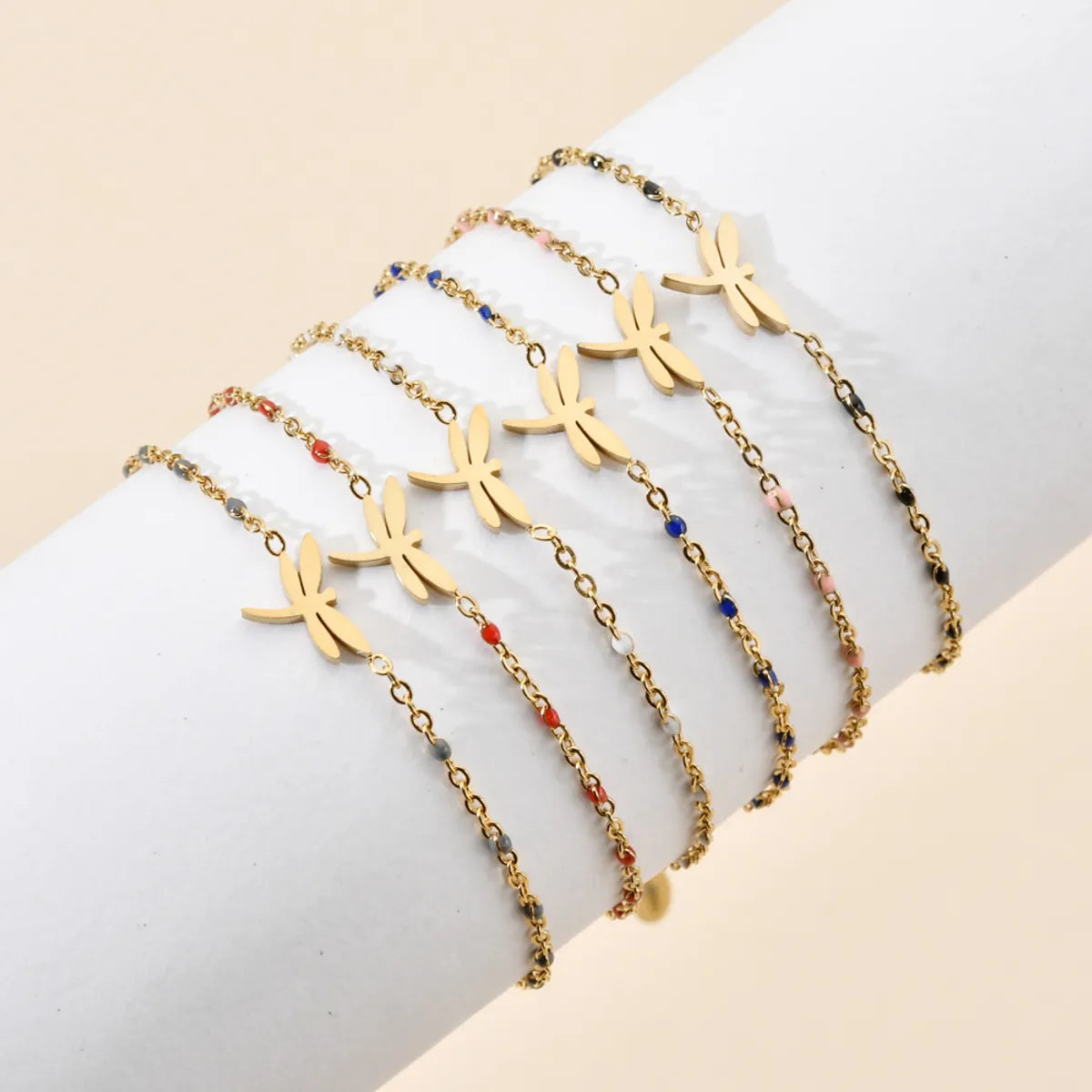 Women’s layered bangles-Bohemian Insect Stainless Steel Plating Bracelets