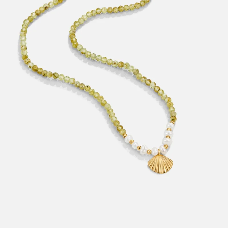 Women’s luxury wedding necklaces-Luca Pearl & Seashell Bead Necklace